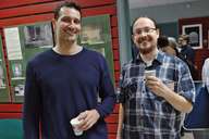 During the Workshop in Białowieża. Gabriel Larotonda, Tomasz Goliński, 2018